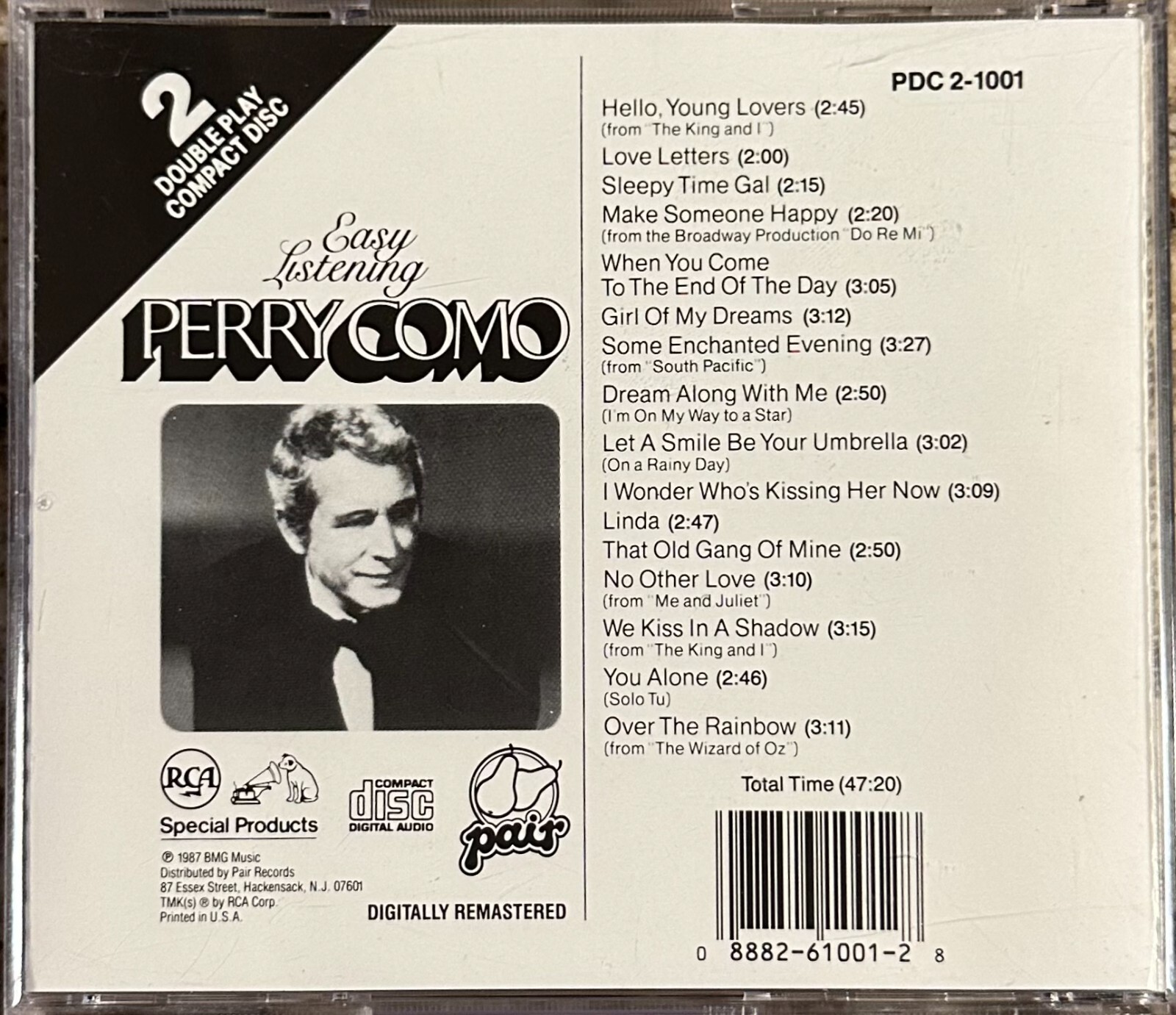 Easy Listening by Perry Como, CD, 1987, Pair 88826100128 | eBay