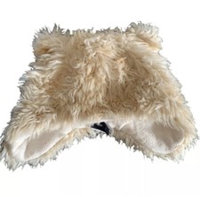 Baby Gap Teddy Bear Winter Hat size XS/S cream furry