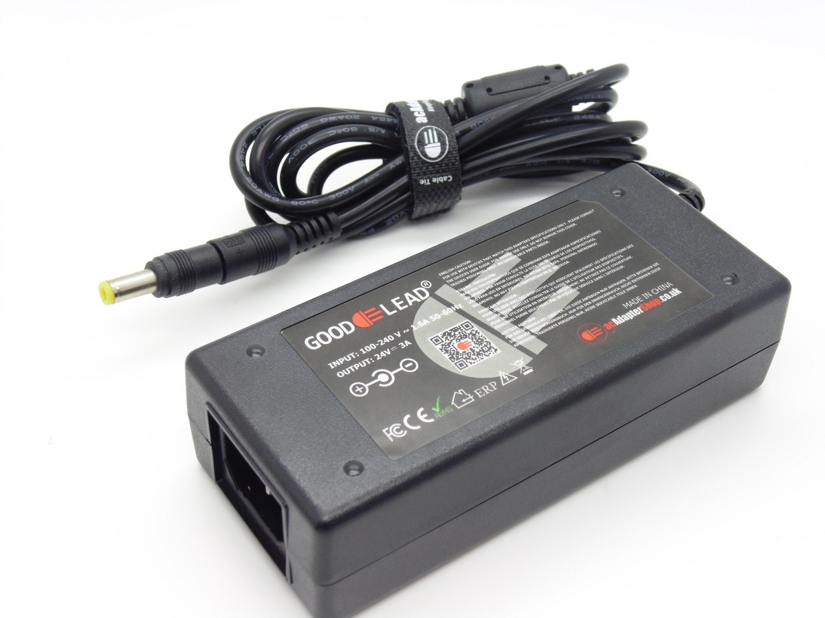 TOP CHARGEUR * Adattatore Caricatore Caricabatteria Alimentatore 24V Per Sostituzione GoDEX WDS060240P Per Stampante Termica - Foto 8