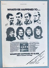 SLADE 1977 original UK POSTER ADVERT WHATEVER HAPPENED TO