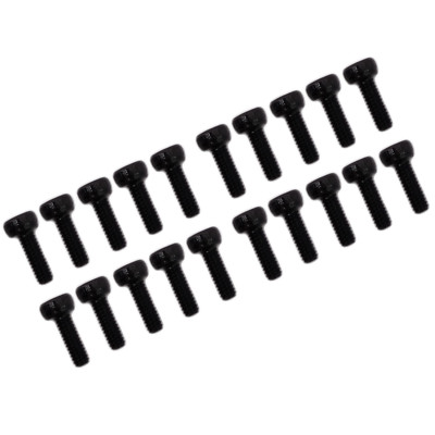 US Stock 50pcs M2 x 6mm Black Alloy Steel Allen Hex Socket Cap Head Screw DIN912