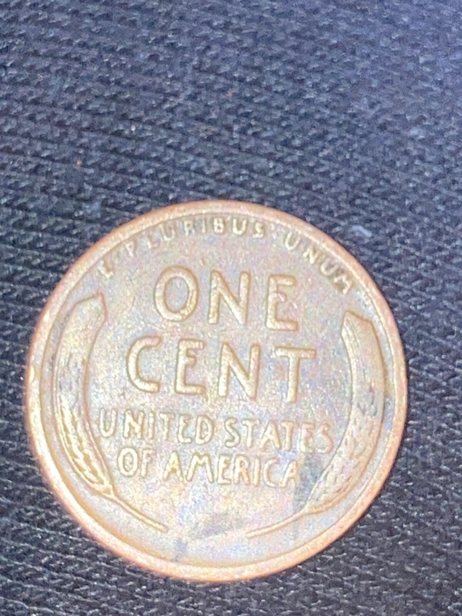 1927 wheat penny rare error 1 is shorter & E error unique stripes