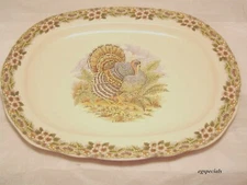Churchill Extra Large Thanksgiving Turkey Platter NIB