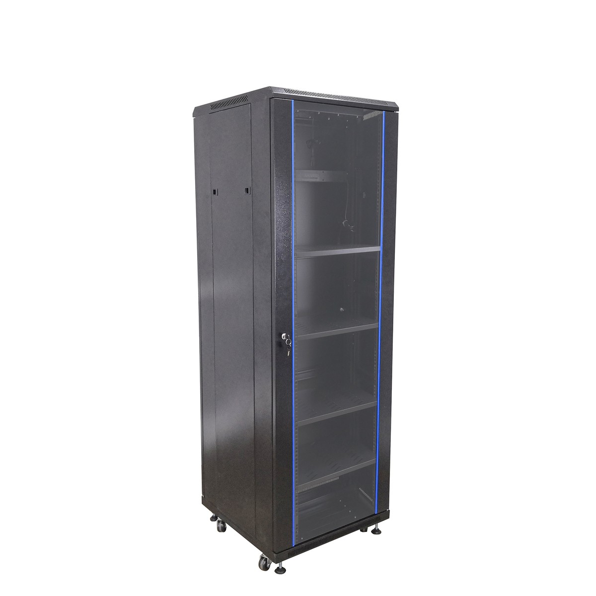 Stereo Racks With Locking Doors STRK M8UWD | 8U Universal Steel Rack,