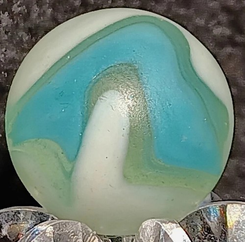 Vintage Vitro Agate, Patch Fancy Conqueror Marble. .62" Mint. Wedding Cake Like. - Picture 7 of 10