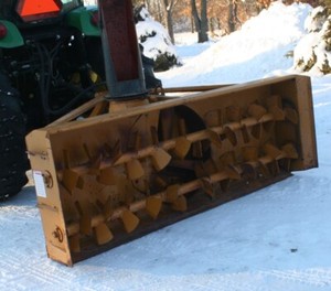 3pt Lorenz snow blower 84” Hydraulic Remote Chute Very Little Use Original Paint