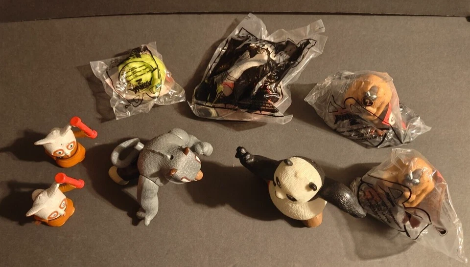 McDonald’s Toys 2008/2011; Kung Fu Panda/KFP2; Lote de 8; NUEVO Y USADO mixto Foto 2 de 3