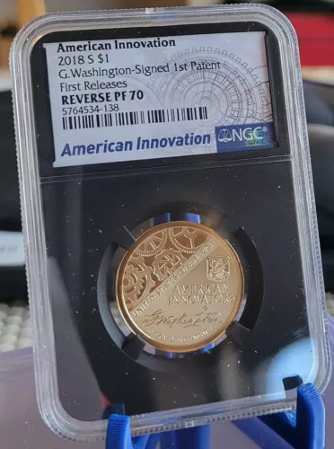 2018 S AMERICAN INNOVATION $1 REVERSE G.WASHINGTON NGC PF70 FIRST RELEASES
