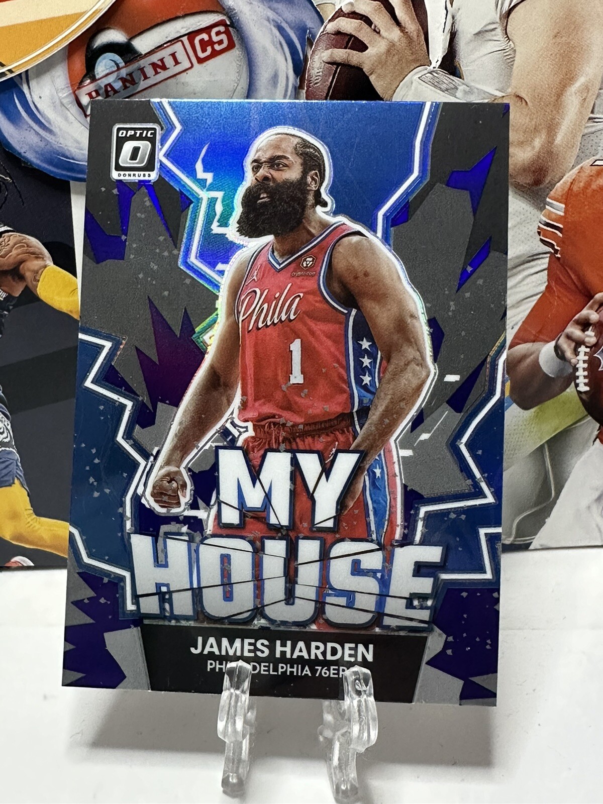 2022 2023 Panini Donruss Optic James Harden 5 Insert My House Silver Holo Prizm