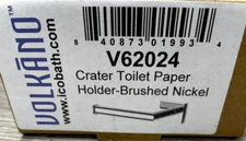 ICO Bath V62024 Crater Wall Mounted Toilet Paper Holder,Brushed Nickel