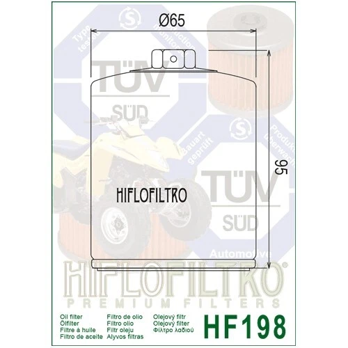 Hiflofiltro EO Quality Oil Filter Fits VICTORY MAGNUM / X1 (2016 to 2017) - Image 2 of 4