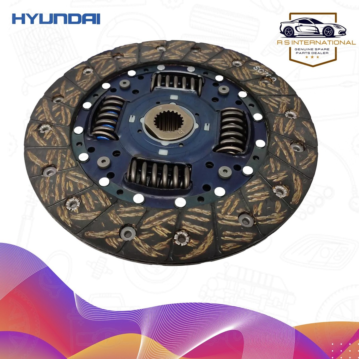 Hyundai genuine verna fluidic clutch friction disc plate 2011-2017  4110023138 - Main Image