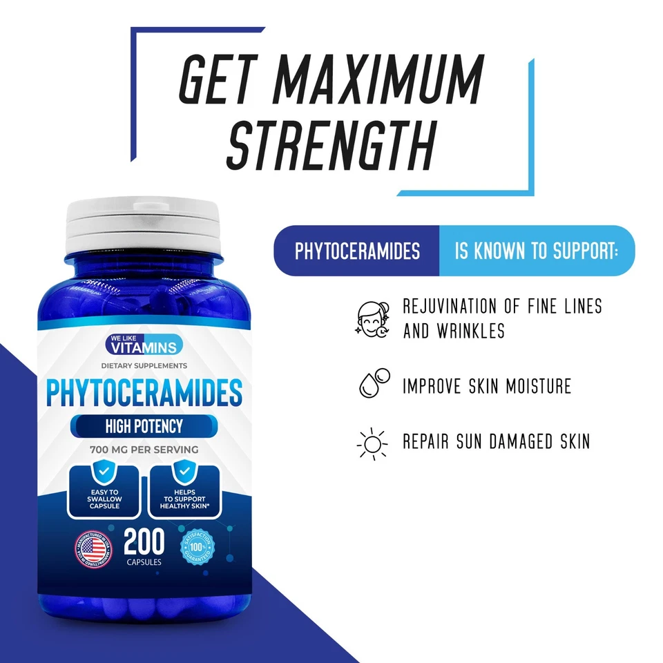Fitoceramidas 700mg - 200 Cápsulas - Mejor Valor Nos gustan Vitaminas Foto 4 de 4