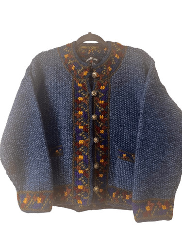 Lost Horizons cardigan sweater 100% wool one size
