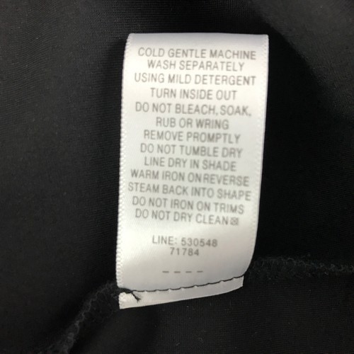 Jacqui E Dress Black Size M 12 14 Shift 3/4 Sleeve Button Detail Ponte Corporate - Picture 12 of 13