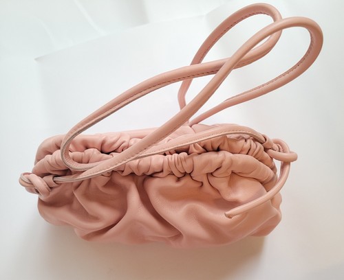 New Tags NWT Mansur Gavriel Auth Pink DAHLIA Mini Cloud Clutch +Dust Bag +Rceipt - Picture 17 of 24