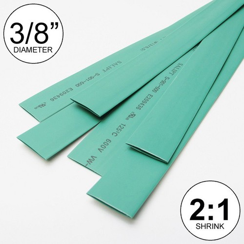 3/16 ID Black Heat Shrink Tube 2:1 ratio polyolefin (25 ft) inch/feet/to 4.5mm 3/16 ID Black Heat Shrink Tube 2:1 ratio polyolefin (25 ft) inch/feet/to 4.5mm