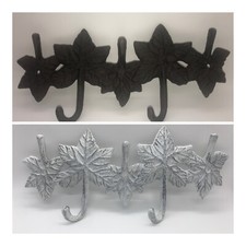 Cast Iron Maple Leaf Wall Hook Farmhouse Decor Key Hook Coat Hook NEW