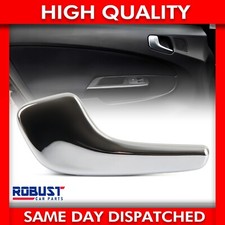 CHROME INTERIOR DOOR HANDLE LEFT PASSENGER SIDE FOR VAUXHALL CORSA D 13297813