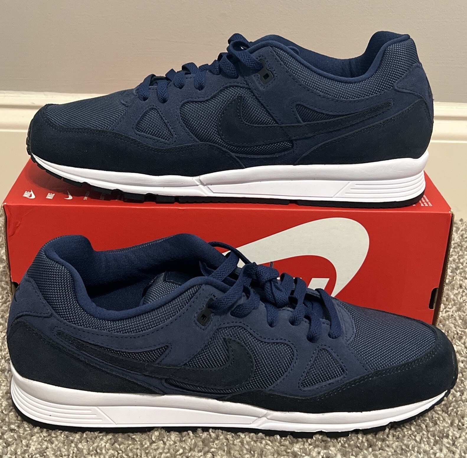Sp19 Rvy Nike Air Span II SE SP19 Running Shoes Navy Blue Obsidian BQ6052-400 ...