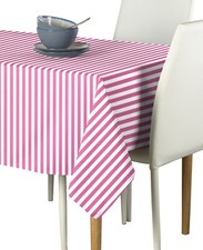 Small Stripes Pink Signature Tablecloths - Assorted Sizes