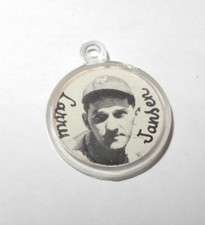 1952 Baseball Player Doubleheader Larry Jansen & Sam Chapman Pin Button Charm