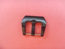 18 MM BOUCLE NOIRE MAT BUCKLE BLACK ACIER NOIRCI PVD NOIR TYPE PANERAI