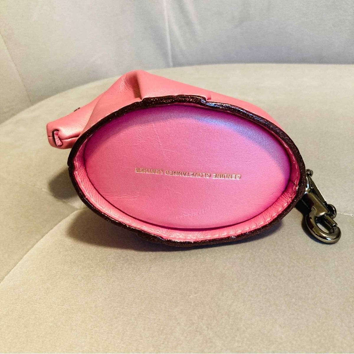 Coach pink unicorn leather coin pouch NWT | eBay