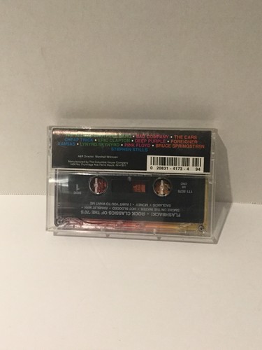 Flashback Rock Classics Of The '70s (Cassette, 1991) Kansas Cheap Trick The Cars - Picture 2 of 4