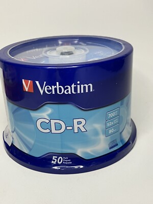 Verbatim CD-R Discs 700MB/80min 52x Spindle Silver 50/Pack 94691