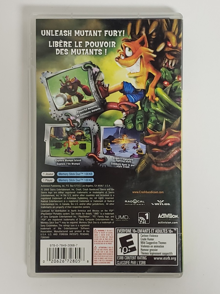 Crash: Mind Over Mutant (Sony PSP, 2008) Pre-Owned (read desc.) | eBay