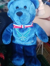 Vintage 2004The Original Holy Bears NWT USA Air Force Embroidered Bear 8 Inches