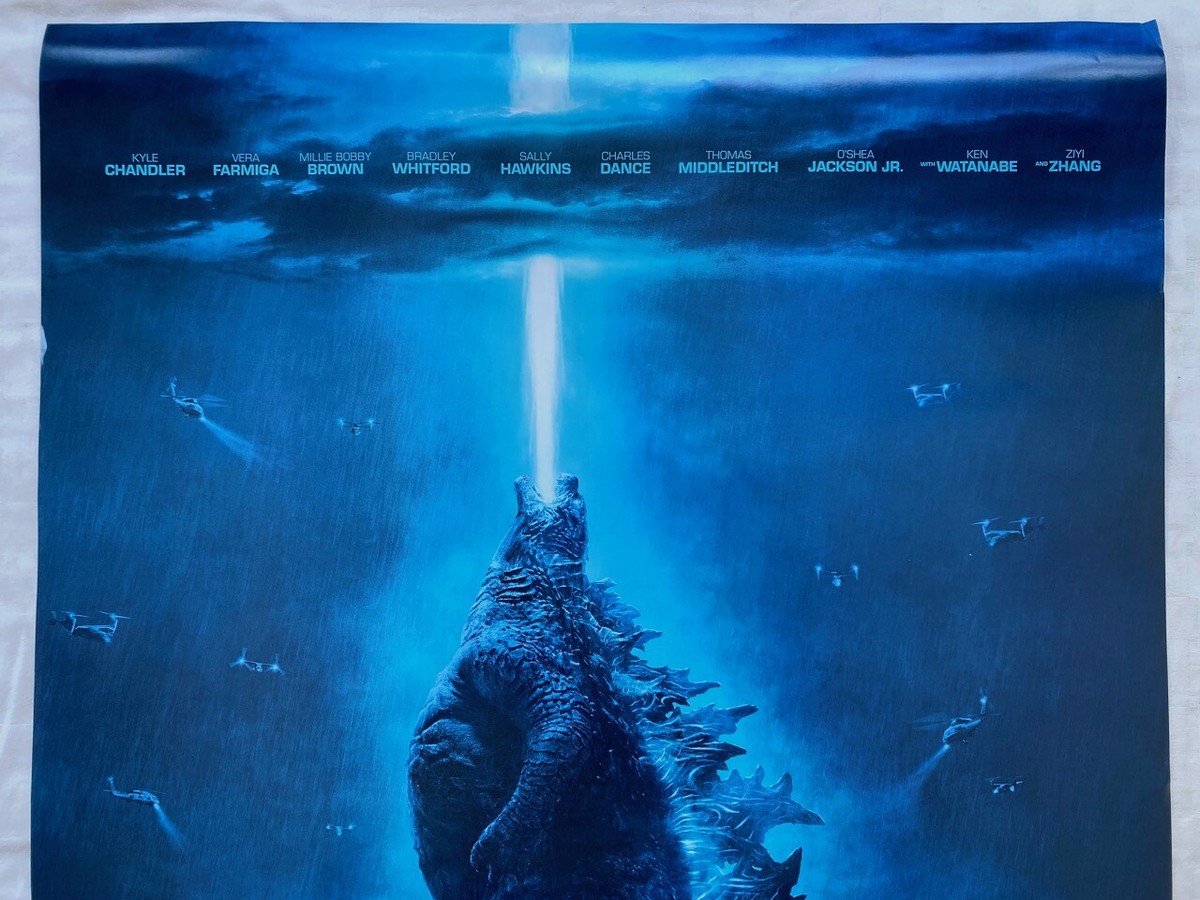 Genuine GODZILLA King of the Monsters Movie Poster. Double Side