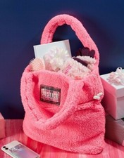 NWT Live Justice Sherpa Plaid Tote Bag Sports Dance Gymnastics Cheer Travel Pink