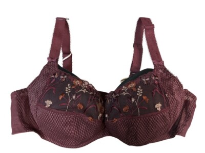 Elomi AUBERGINE Charley Underwire Plunge Bra, US 36H, UK 36FF