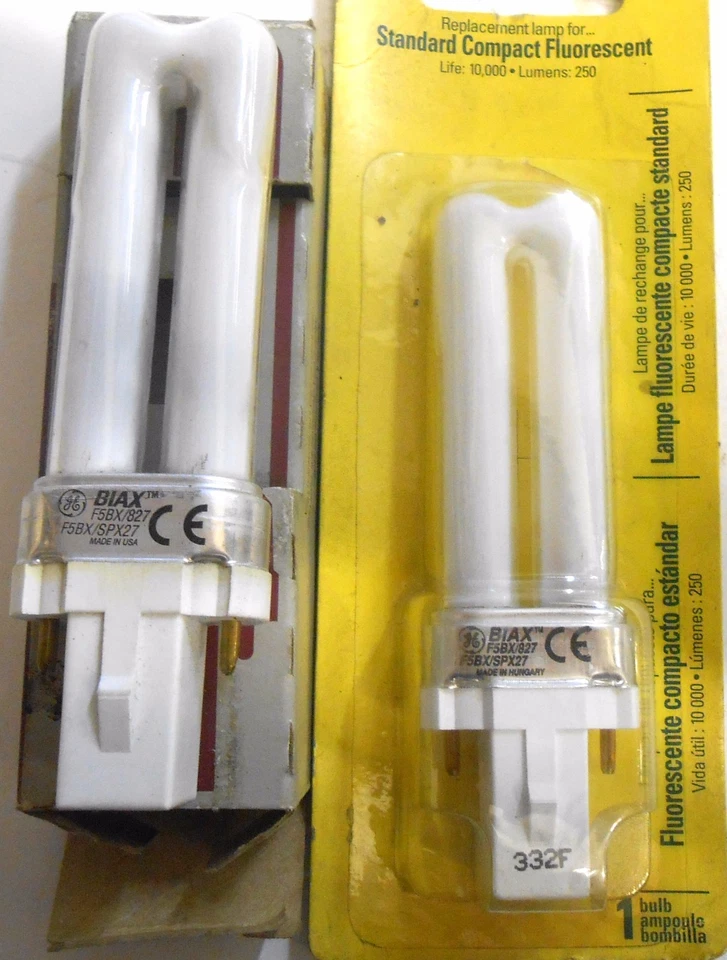 GENERAL ELECTRIC, STANDARD COMPACT FLUORESCENT, F5BX/827/SPX27, LOT OF 5 - Image 3 of 3