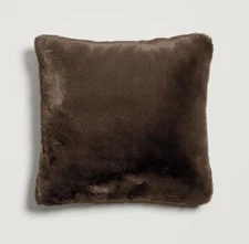 Unhide Squish Pillow CHOCOLATE Brown New 20” X 20” Retail $75 *Read*