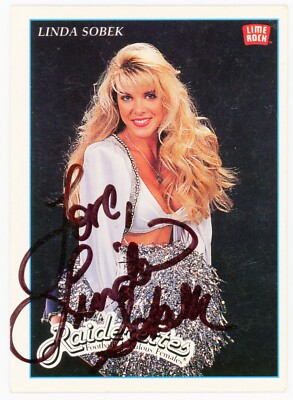 【サイン入り】　LAREINE アー写　ラレーヌ Linda Sobek (LA Raiders) ~ Signed Autographed 1992 Trading Card