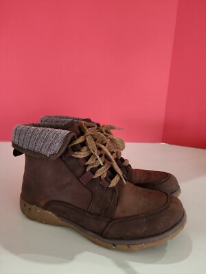 Chaco Barbary Boots Womens Size Waterproof Leather Hiking Ankle Boot  brown