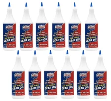 Lucas Oil SAE 80W/90 Gear Trans & Diff Differential Oil 10043 (12 Quarts)