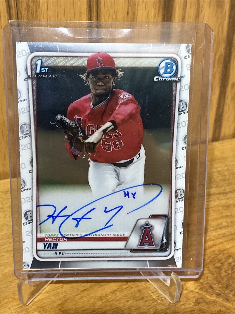2020 Bowman Chrome Hector Yan Auto #CPA-HY Angels | eBay