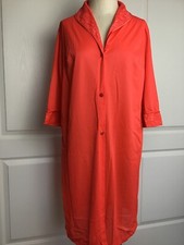 Vintage Vanity Fair Orange Red Light Weight Housecoat Robe 34