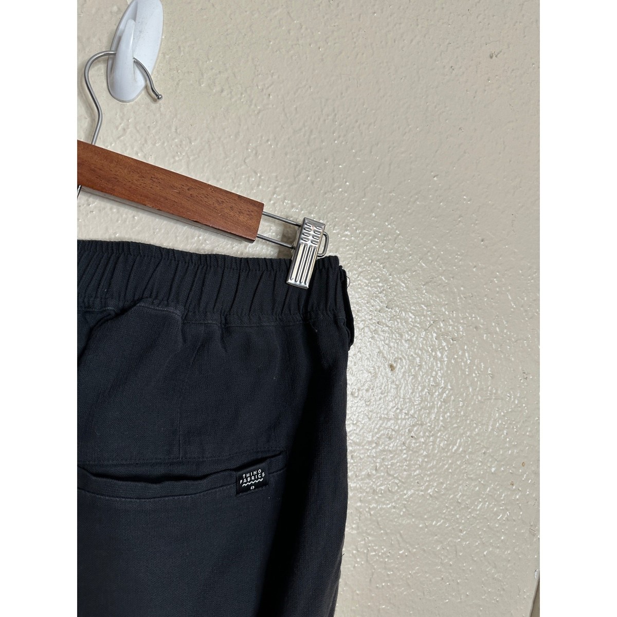 Thing Fabrics Made in Japan Cotton Balloon Pants Black Mens Small View 4