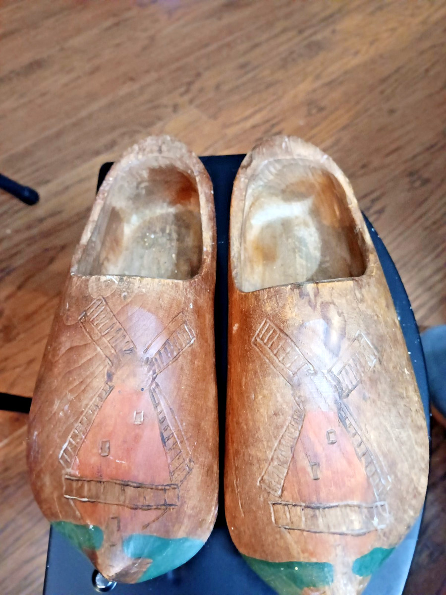 Antique Dutch Wooden Clogs