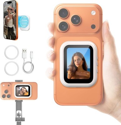 yAyusi Mini Magnetischer Vlog-Selfie-Monitor-Bildschirm für iPhone, Kompakter 