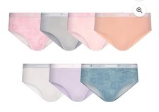 Champion Girls 7 Pack Stretch Soft Brief Size L 12/14 New