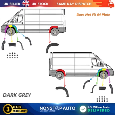 NONSTOP 10X Wheel Arch Trim Moulding Left and Right Set For CITROEN Relay 2006-2014