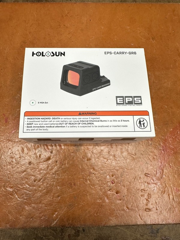 Holosun EPS Carry GR 6 MOA Green Dot Enclosed Sight EPS-CARRY-GR6 New Box
