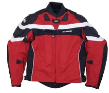 CORTECH L Jacket GX Sport Armored Motorcycle Red/Black Zip Out Insulation Liner