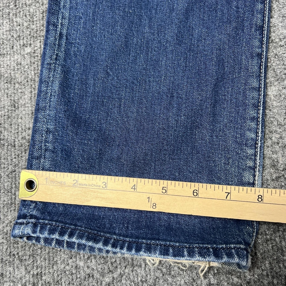 Pantalones de mezclilla estándar 7 For All Mankind para hombre 31 lavado medio pierna recta botón mosca EE. UU. Foto 2 de 4